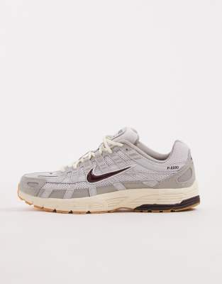 P-6000 - Baskets - Gris clair et bordeaux MW 8.5