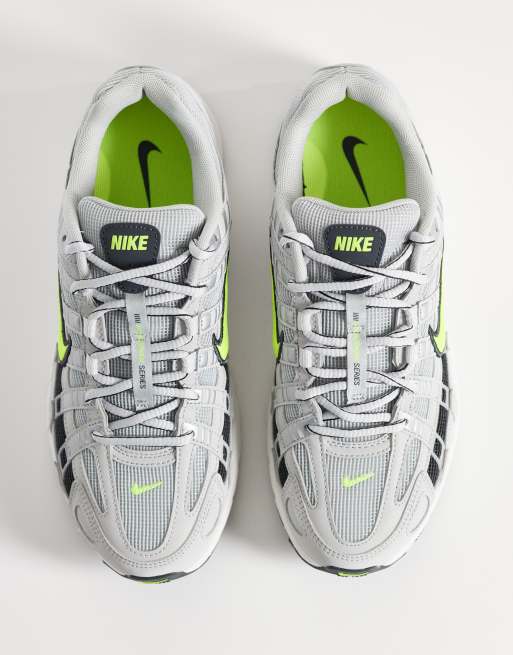 Nike - P-6000 - Baskets - Gris clair/vert fluo, 2 de 5