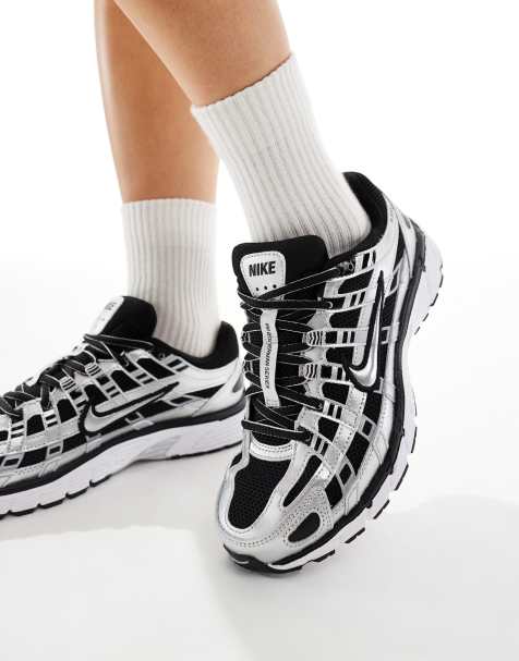 Nike - P-6000 - Baskets - Noir/argenté - view 1