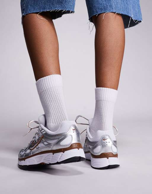 Nike - P-6000 - Baskets unisexes - Argenté et marron, 5 de 5