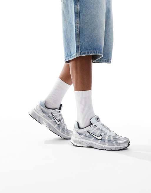 Nike - P-6000 - Baskets unisexes - Blanc et argenté, 4 de 5