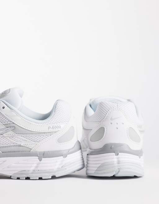 Nike – P-6000 – Biało-srebrne buty sportowe, 4 z 5
