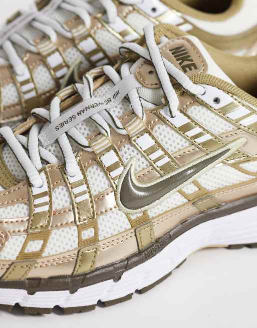 Nike - P-6000 - Guldfarvede sneakers , 4 af 5