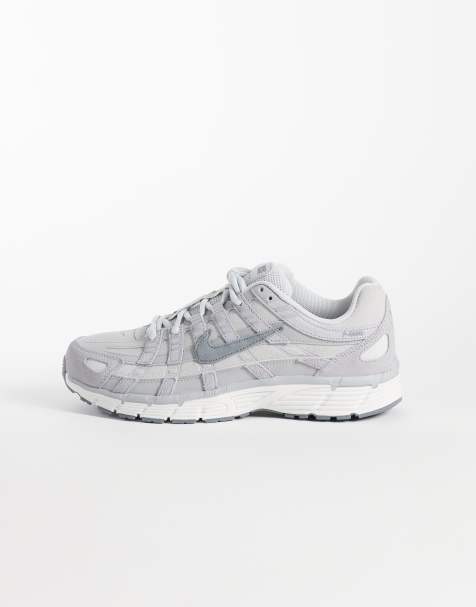 Nike – P-6000 – Jasnoszare zamszowe buty sportowe - view 1