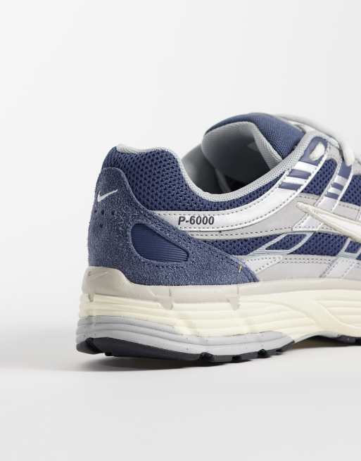 Nike – P-6000 – Niebiesko-szare zamszowe buty sportowe, 2 z 5