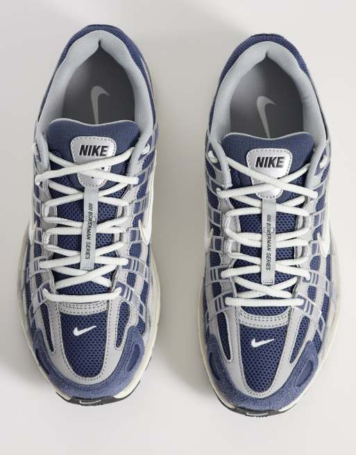 Nike – P-6000 – Niebiesko-szare zamszowe buty sportowe, 3 z 5