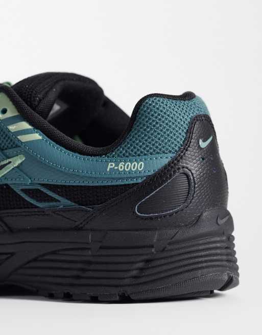Nike - P-6000 Premium - Sneakers nere e verde-azzurro, 4 di 5