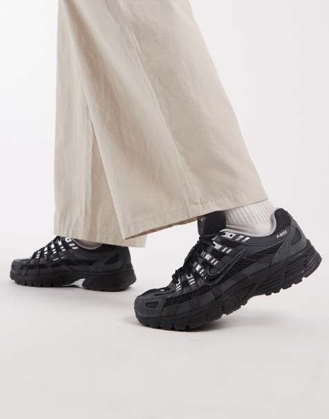 Nike P-6000 SE sneakers in black and metallic silver - view 1
