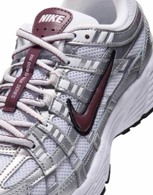 Nike P-6000 Sneaker in Metallisch und Burgunderrot, 3 von 5