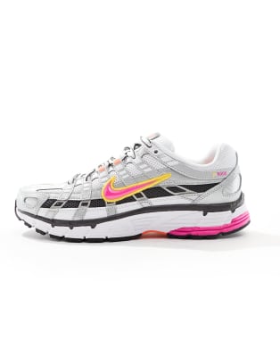 P-6000 - Sneaker in Weiß und Laser-Rosa Weiß 43