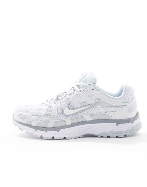 Nike - P-6000 - Sneakers bianche e argento, 5 di 5