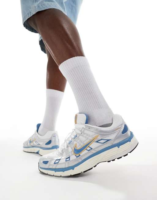 Nike - P-6000 - Sneakers bianche e blu, 5 di 5