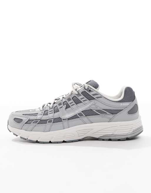 Nike - P-6000 - Sneakers color grigio e bianco sporco