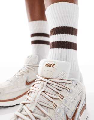 Nike P-6000 sneakers in beige and brown