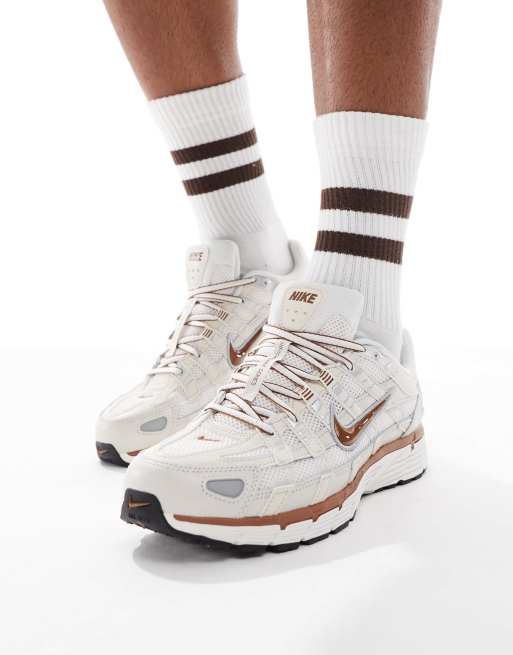 Nike P-6000 sneakers in beige and brown