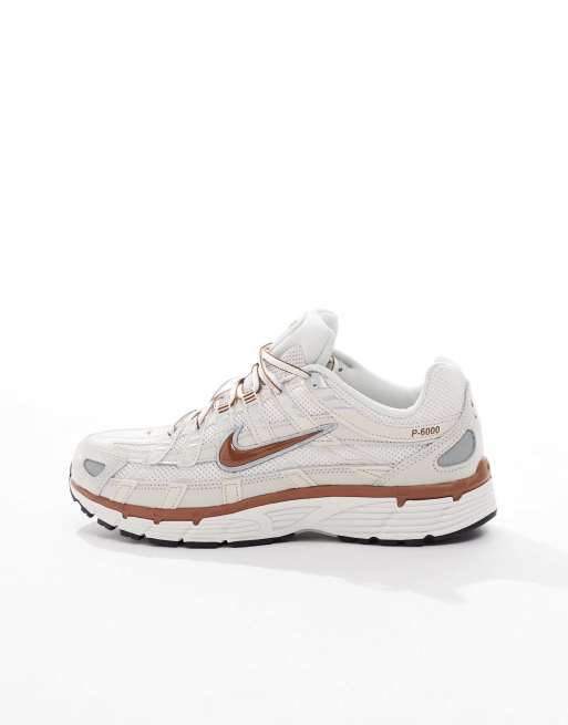 Nike P-6000 sneakers in beige and brown