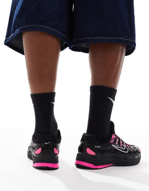 Nike P-6000 sneakers in black and pink