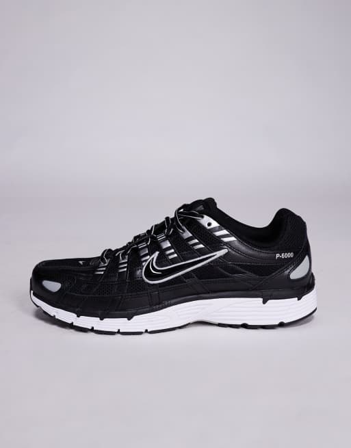 Nike P-6000 sneakers in black & metallic silver, 2 of 5