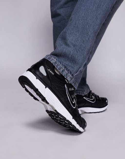 Nike P-6000 sneakers in black & metallic silver, 3 of 5