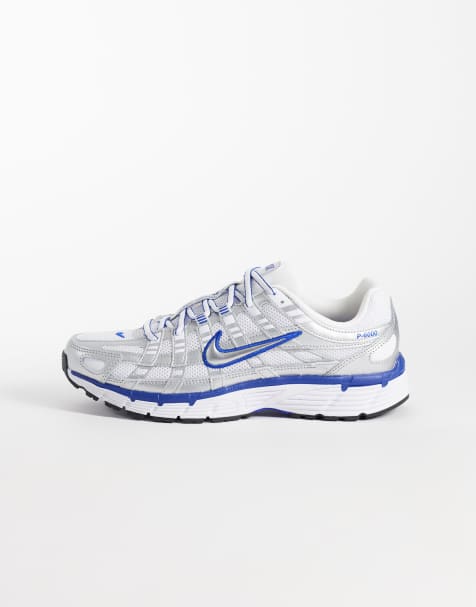 Nike P-6000 sneakers in blue and metallic silver - view 1