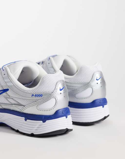 Nike P-6000 sneakers in blue and metallic silver, 2 of 5