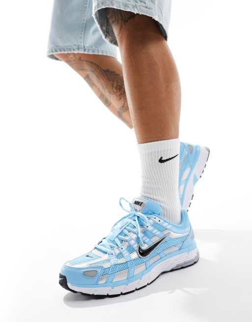 Nike p 6 deals silver blue