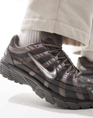 Nike P-6000 sneakers in dark gray and silver