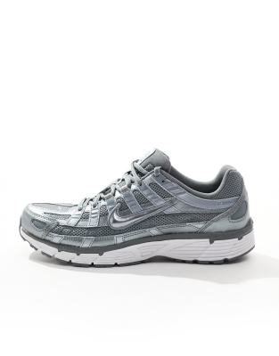 Nike P-6000 sneakers in gray and silver