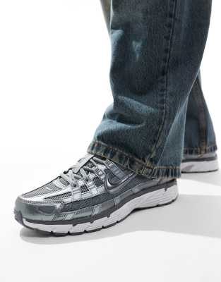 Nike P-6000 sneakers in gray and silver