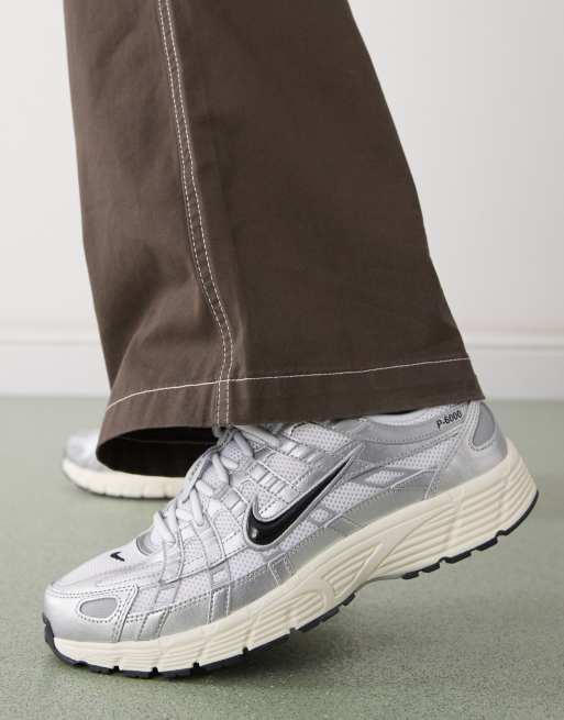 Nike P-6000 sneakers in gray and silver