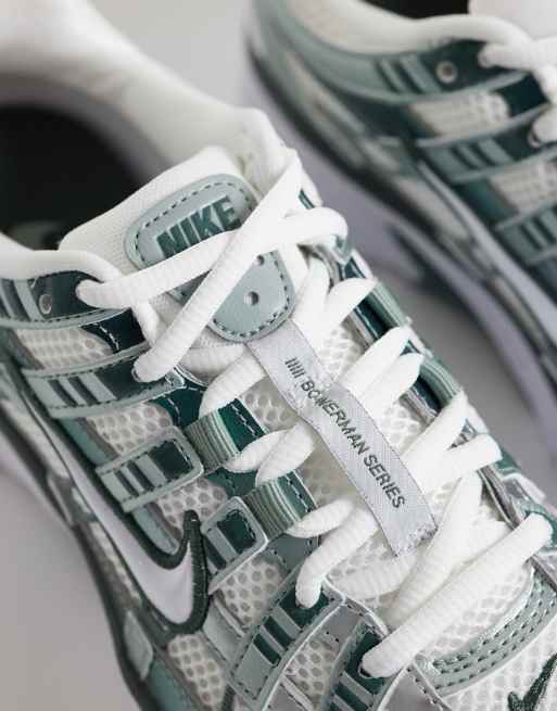 Nike P-6000 sneakers in green and metallic silver , 5 of 5