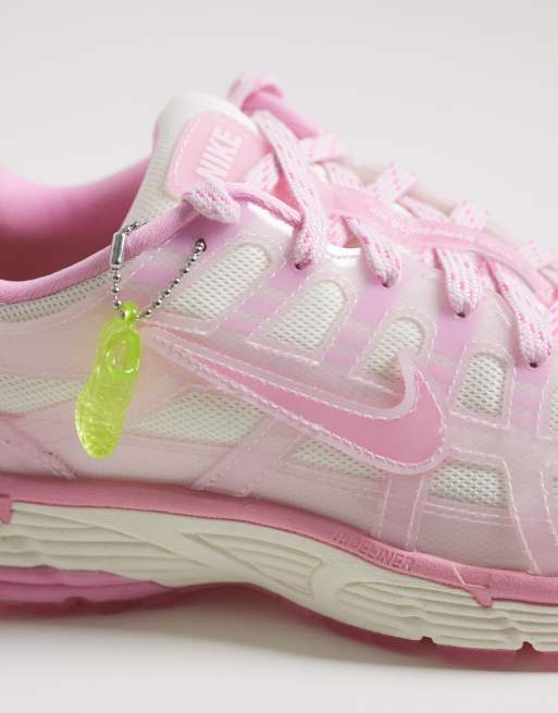 Nike P-6000 sneakers in green and pink, 3 of 5