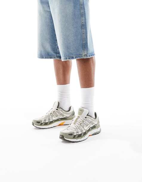 Nike P-6000 sneakers in khaki green and white - view 1
