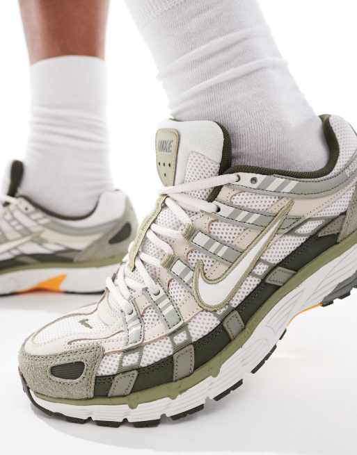Nike P-6000 sneakers in khaki green and white | ASOS