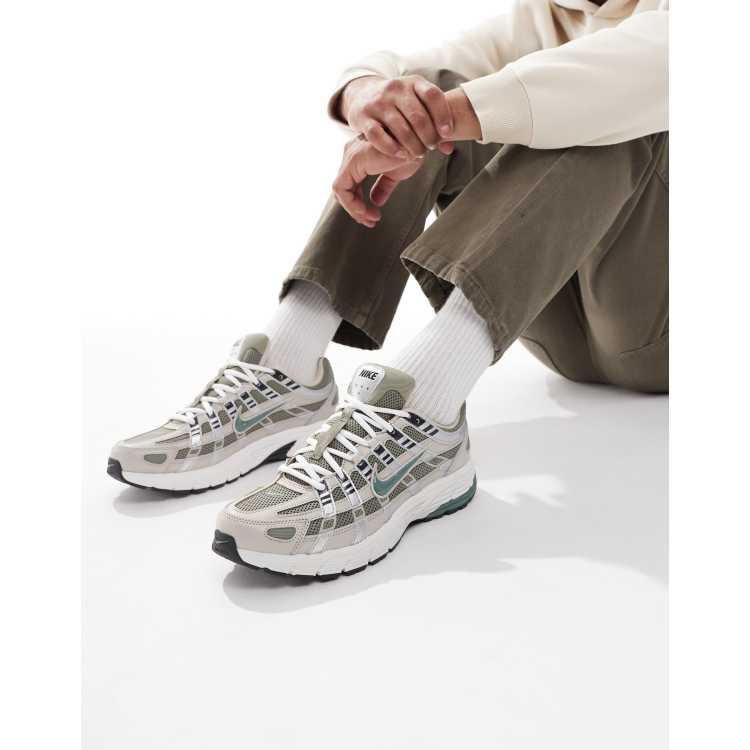 NIKE P-6000 カーキ Nike P-6000 sneakers in khaki green and white | ASOS