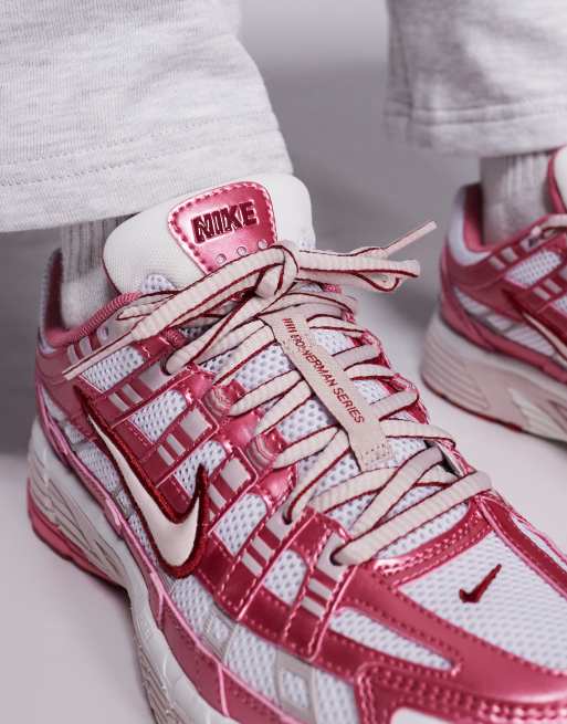 Nike P-6000 sneakers in pink and white , 4 of 5