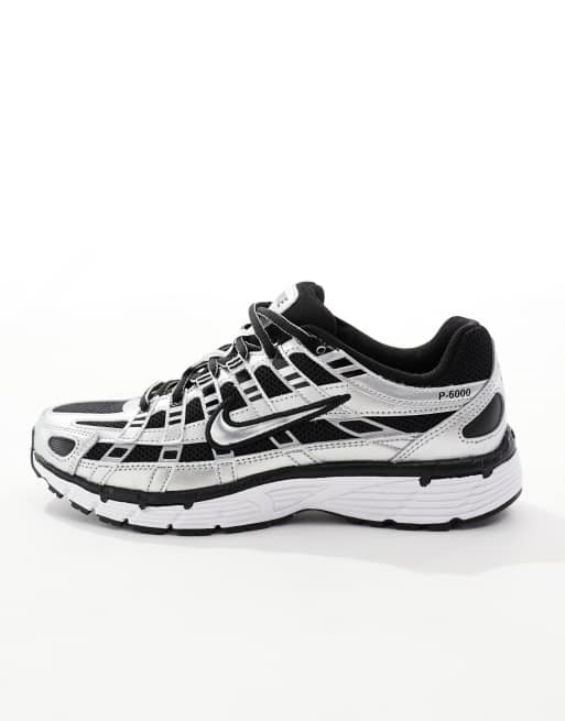 Nike P-6000 sneakers in silver and black, 2 of 5