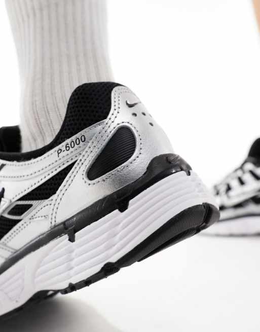 Nike P-6000 sneakers in silver and black, 3 of 5