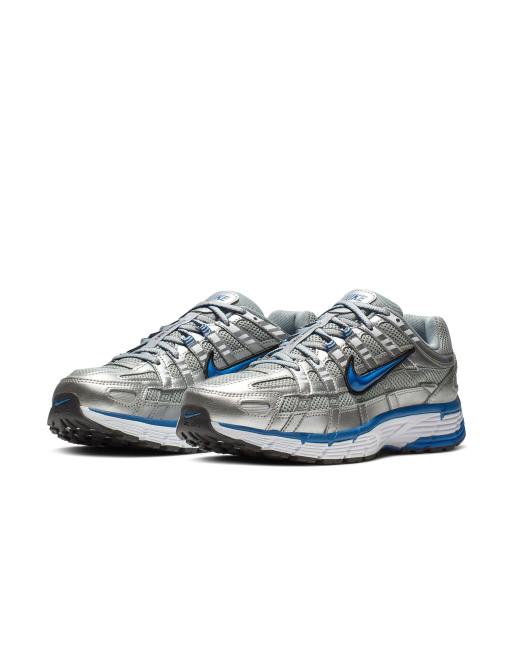 Nike P-6000 sneakers in silver and blue, 4 of 4