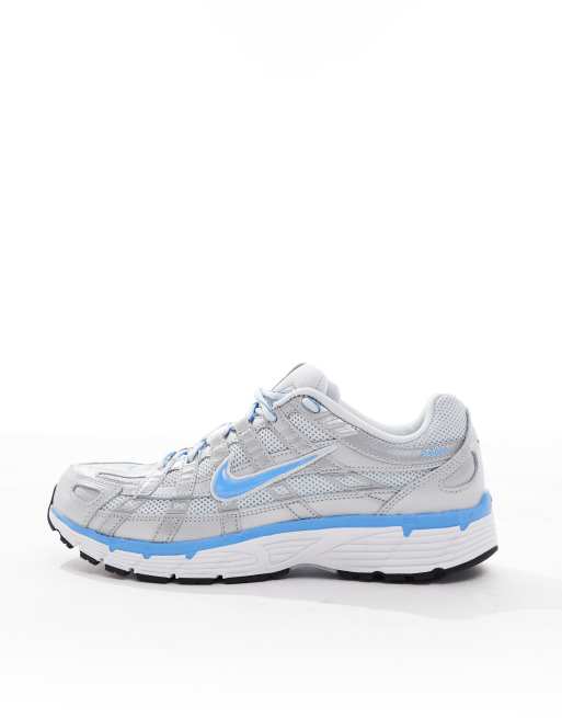 Nike P-6000 sneakers in silver and blue