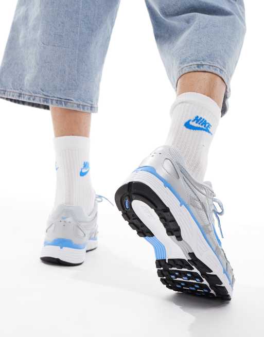 Nike P-6000 sneakers in silver and blue, 4 of 5