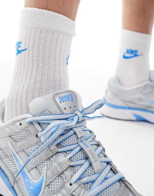 Nike P-6000 sneakers in silver and blue