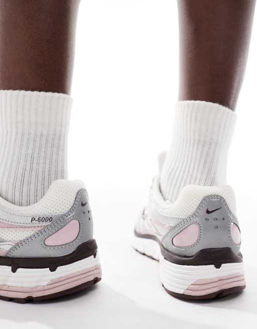 Nike P-6000 sneakers in silver and pink