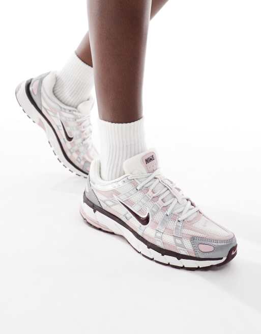 Nike P-6000 sneakers in silver and pink