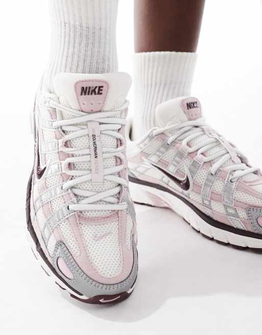 Nike P-6000 sneakers in silver and pink