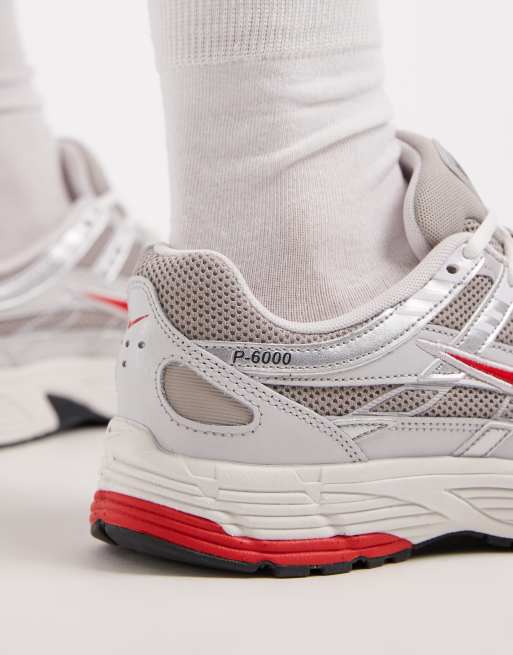 Nike P-6000 sneakers in silver and red, 3 of 5
