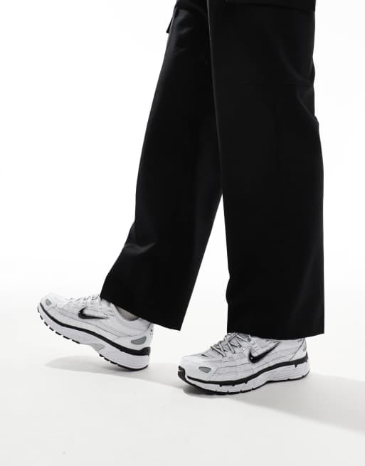 Nike P-6000 sneakers in silver and white