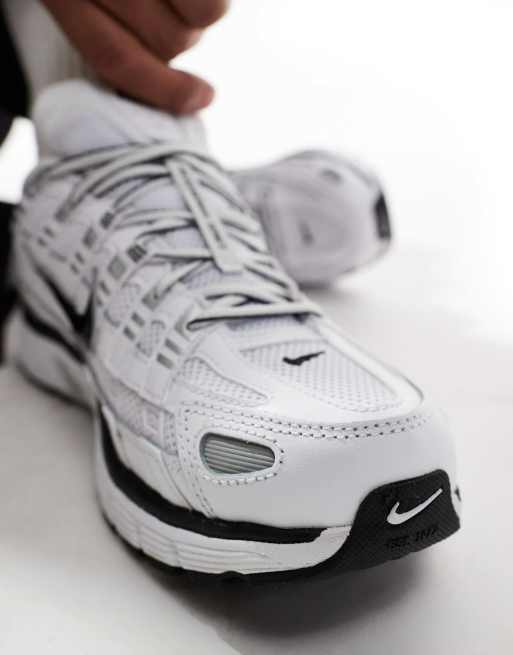Nike P-6000 sneakers in silver and white