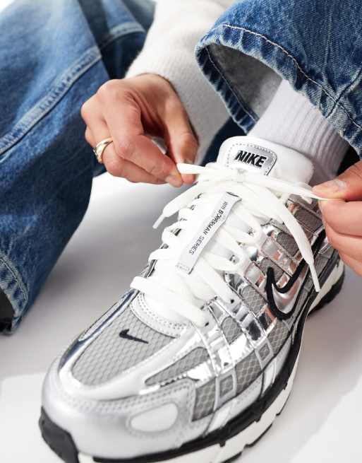 Nike P-6000 sneakers in silver