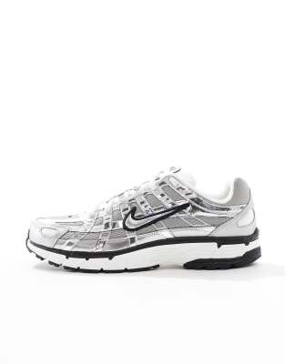 Nike P-6000 sneakers in silver | ASOS